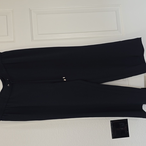 Michael Kors Black Wide Leg Pant Sz Lg Nwt - Picture 2 of 9